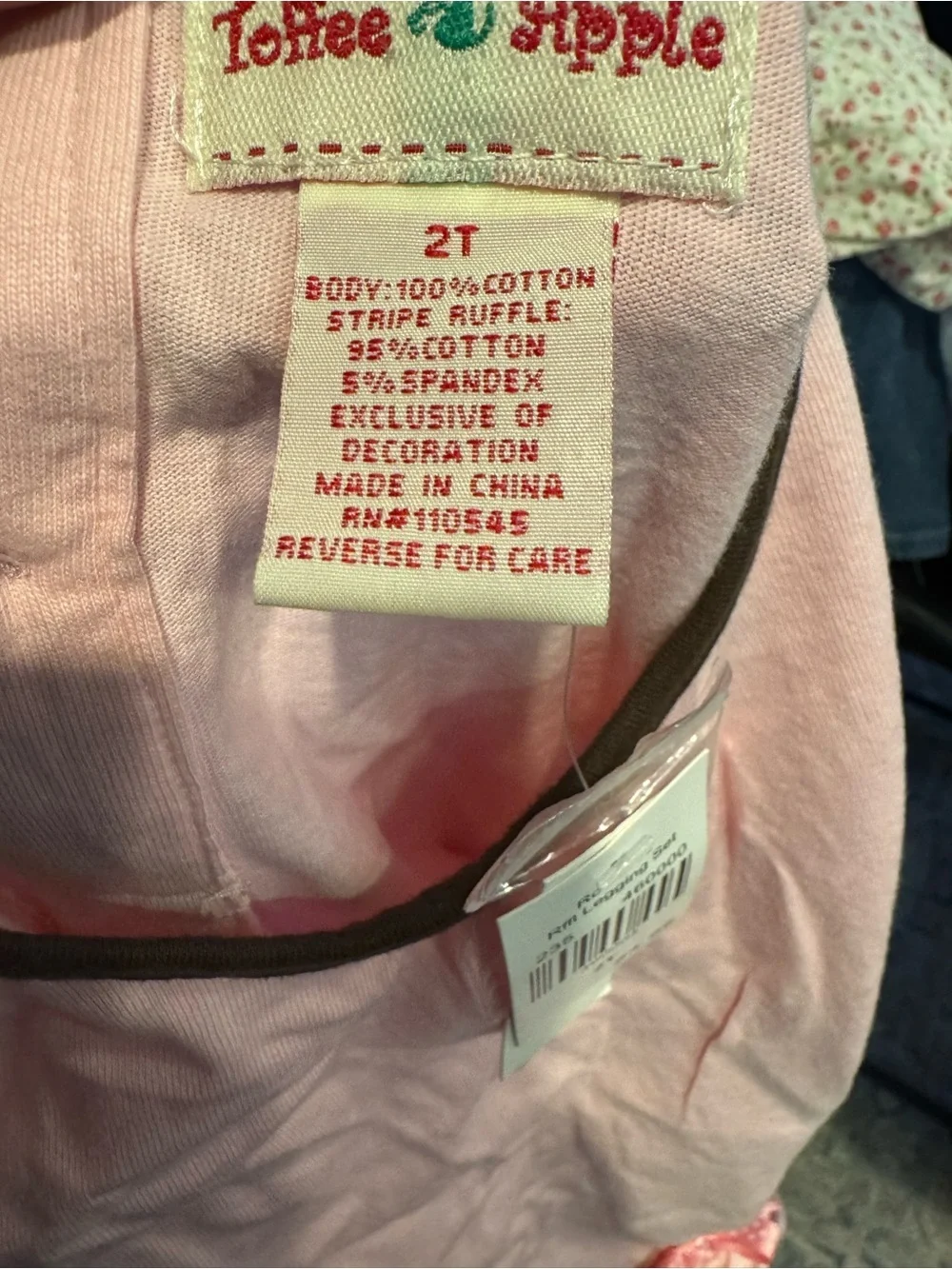 Toree Apple Boutique Horse Applique Pink Ruffle Dress NWT 2T